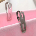 20PCS Stainless Steel Laundry Hanging Dry Clothes Clips Pins Clamps Clothes Pegs Hanging Pins Clips Laundry Windproof Clip