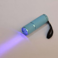 Mini UV 9 LED Flashlight Portable Ultraviolet Lamp AAA Battery Waterproof Night Luminous Light Money Detector Lamp torch