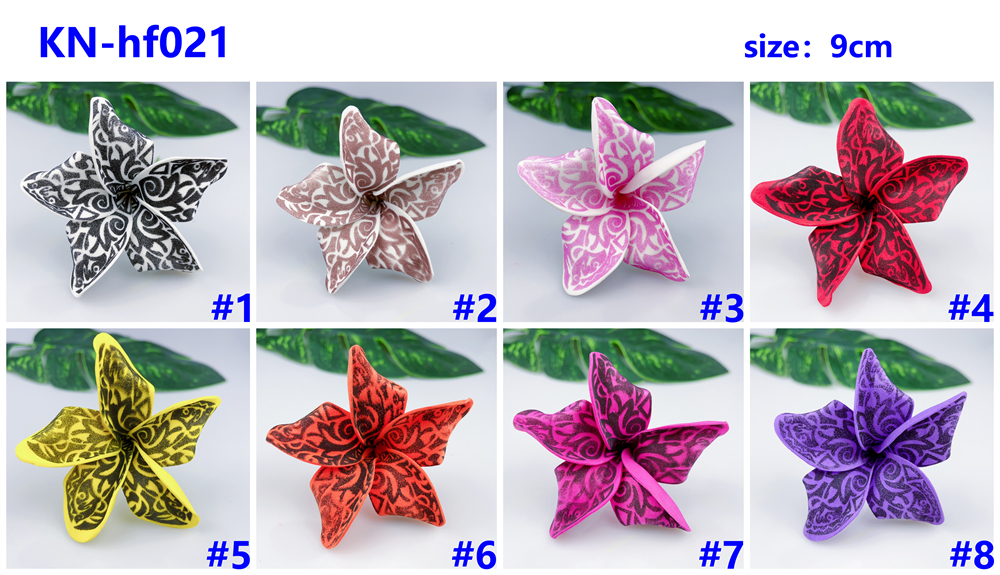 Kn Hf021 Plumeria Hair Pick