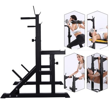 Durable Steel Fitness Equipment Safer Body Bench fitness Board Squat Rack Stands Barbell Bench for press Dipping Station Bench