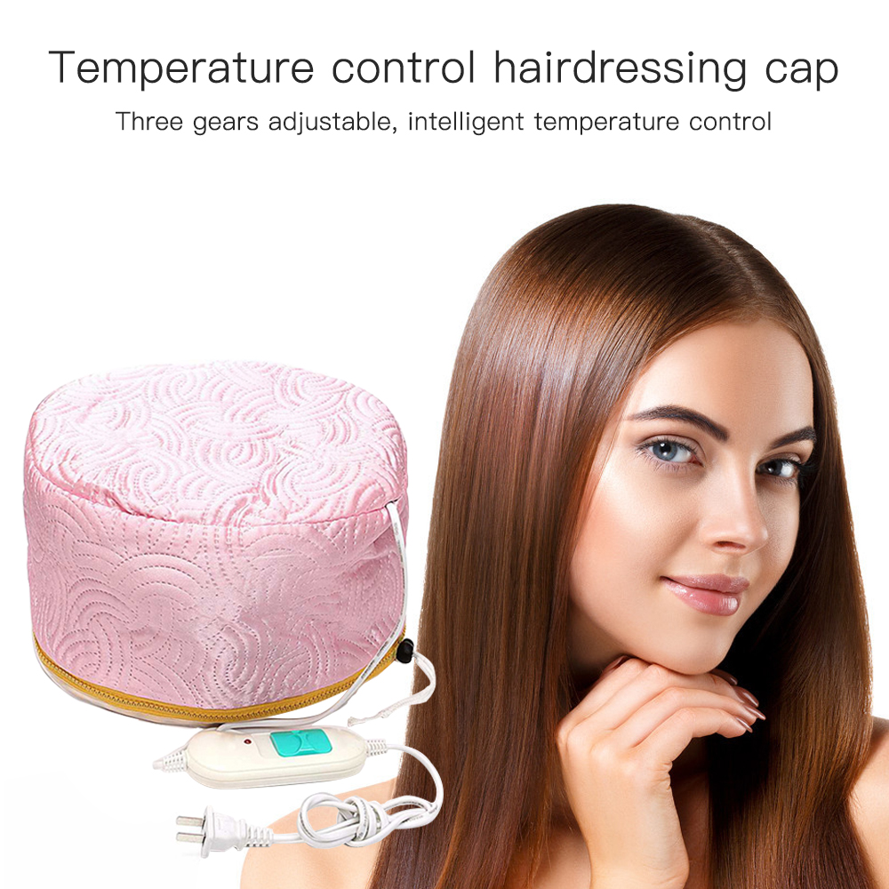 Women Hair Steamer Cap Dryer Thermal Treatment Hat Beauty SPA Nourishing Hair Styling Electric Hair Care Heating Baking Oil Cap
