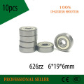 10pcs 626ZZ 6X19X6mm 3D Printer Special Bearing Mute Ball Bearings 626 ZZ For 3d Parts