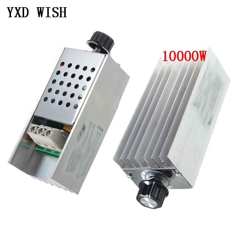 10000W 25A Speed Controller High Power SCR Voltage Regulator Dimmer Switch Speed Temperature Control Thermostat AC 110V 220V