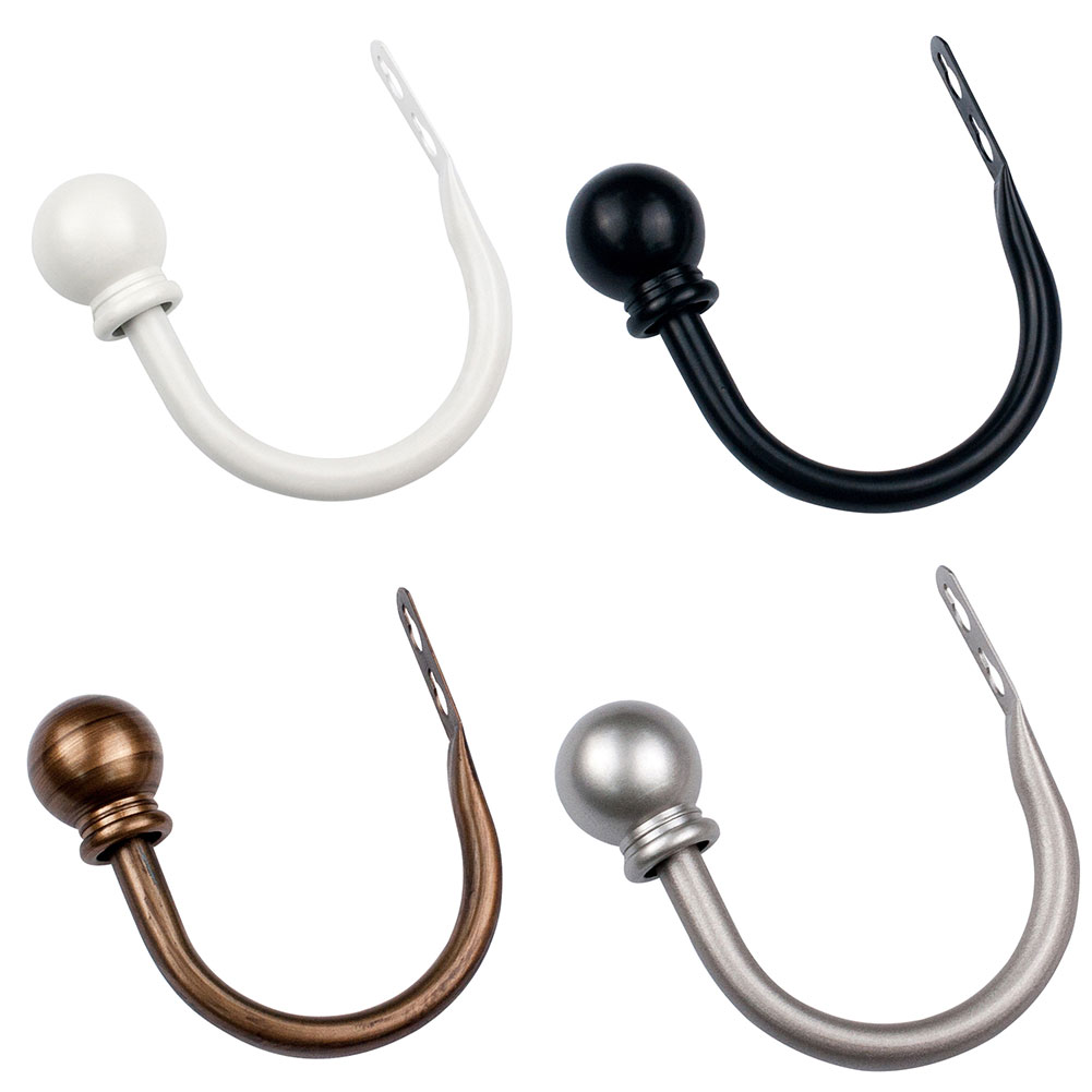 2Pcs Modern Concise Ball Curtain Tieback Holdback Holder Drape Hook Decoration