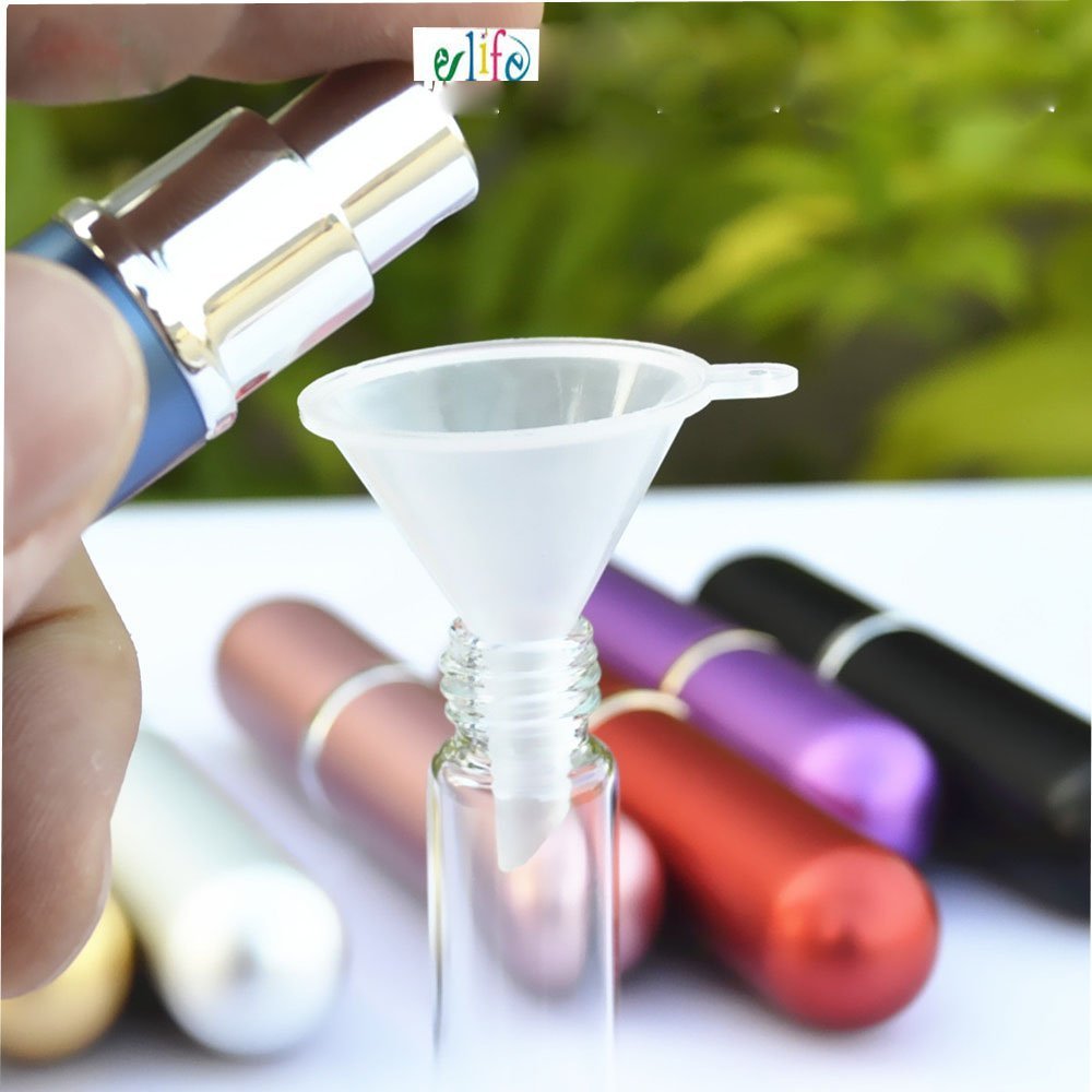 12pcs 6ml Portable Mini Refillable Perfume Scent Aftershave Atomizer Empty Spray Bottle with 2 Funnel Filler for Travel Purse