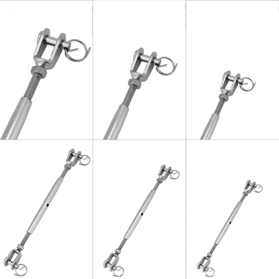 Stainless Steel Rigging Screw Closed Body Jaw Turnbuckle Bolts For Boat Yacht M5 M6 M8 Closed Jaw Turnbuckle Wholesale