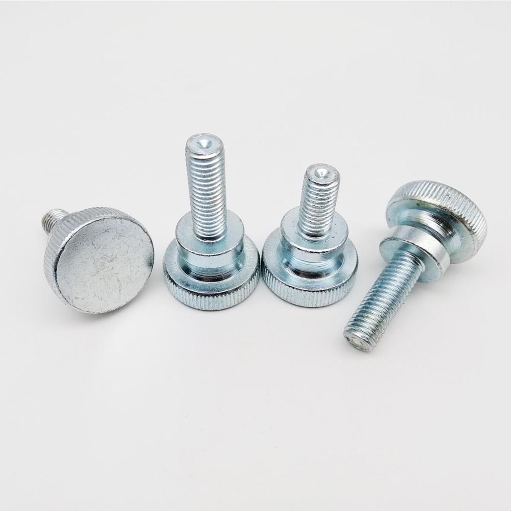 1/5pc M3 M4 M5 M6 M8 M10 DIN464 GB834 Knurl High Step Head Hand Tighten Thumb Screw Curtain Wall Glass Lock Thumbscrew Adjust