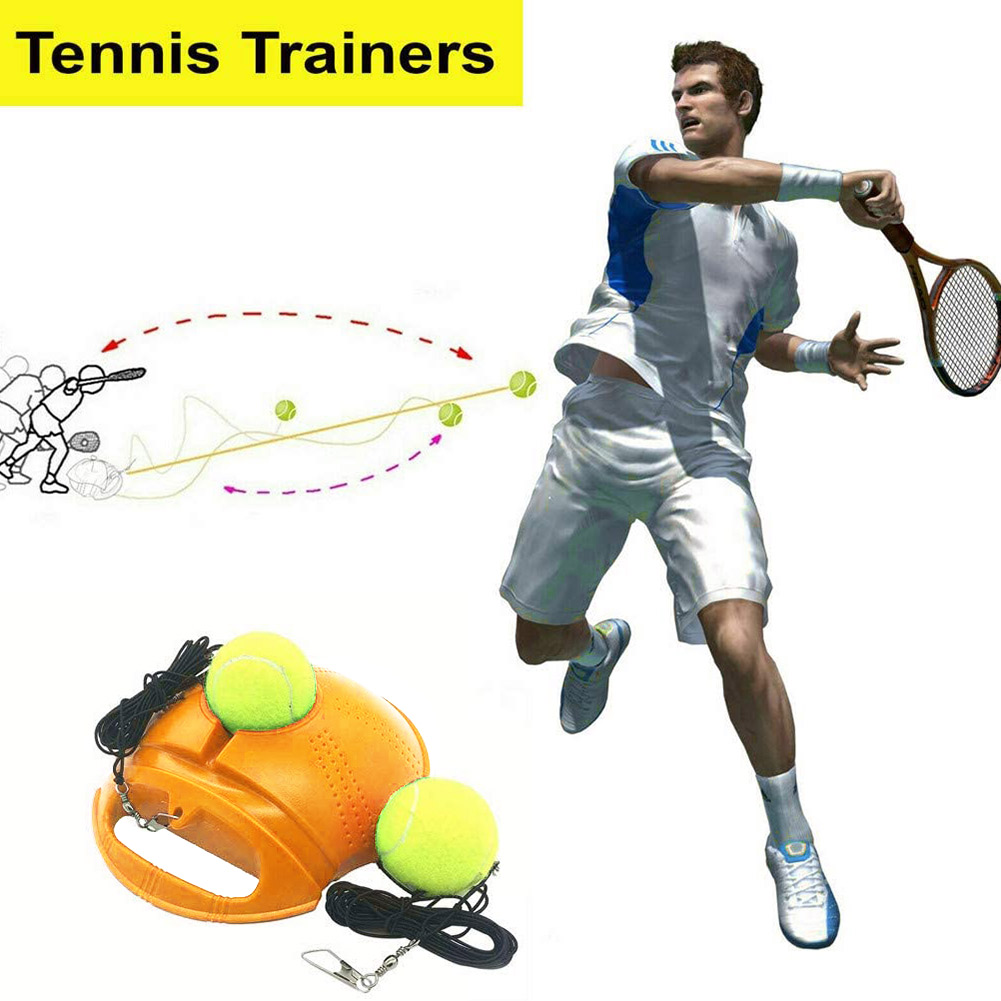 1set Tennis Exercise Sports Tennis Ball Sport Self-study Rebound Ball With Tennis Trainer Baseboard Sparring Training Equipment