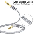 Guitar Cable 6.5mm Jack Audio Cable Nylon Braided 6.35 Guitar Instrument Cable for Electric Guitar Mixer Amplifier 6.35mm Cable