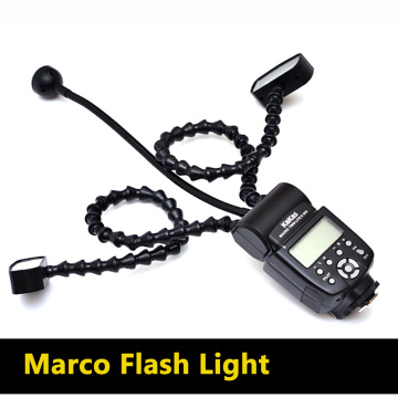 K808 Camera Flash Macro Light Flexible Macro LED Speedlight with Dual Flash Light Universal Flash for DSLR Canon Sony Nikon