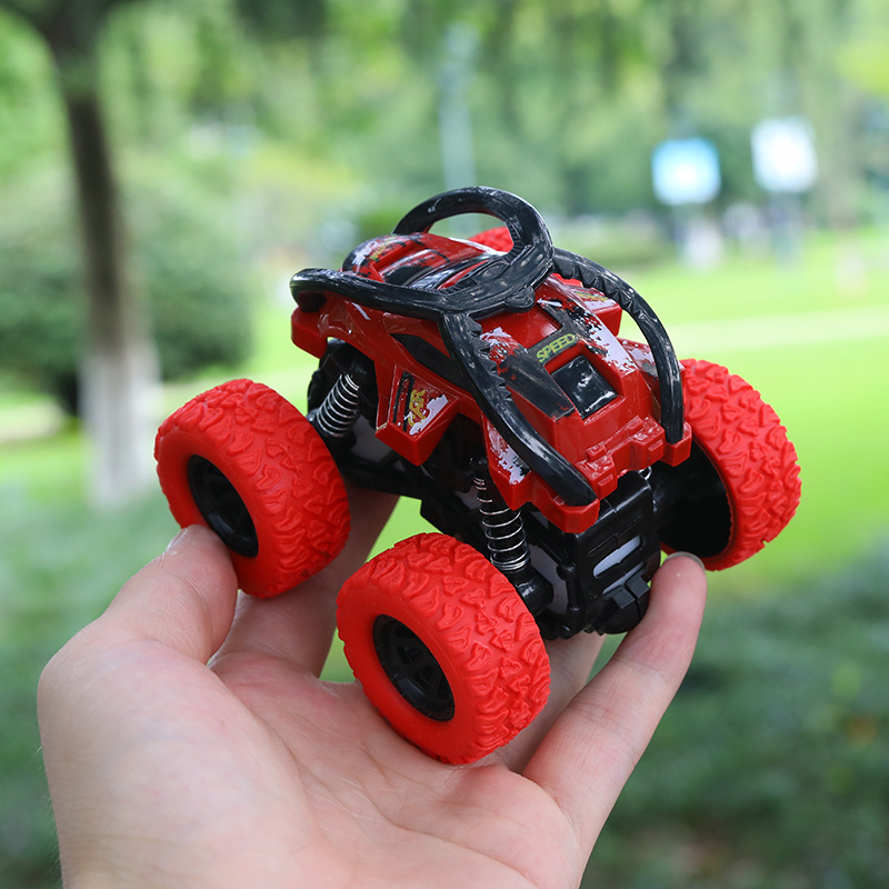 2020 New Car Model Toy Pull Back Car Toys Mini Four-wheel Inertia Off-road Vehicle Plastic Friction Stunt Car For Kids Cars Toys