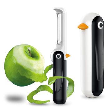 Creative Penguin Shaped Stainless Steel Folding Fruit Vegetable Peeler Peeling Machine Home Kitchen Cutting Tools