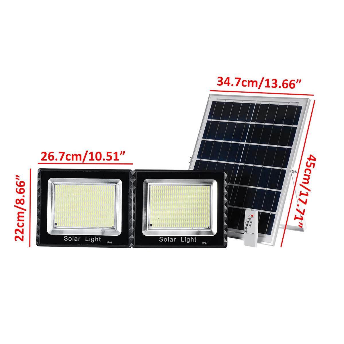 Solar Flood Light 988+988 Led Light Solar Lamp Outdoor Waterproof Wall Lamp Led Solar Lamps Multi-function Garden Lighting 3000W