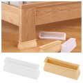 4pcs Furniture Floor Protector Pad Silicone Anti slip Chair Leg Caps Rectangular Feet Cover Wood Sofa Table Child Bed Stopper