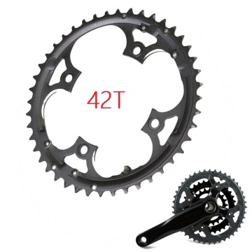 10 Speed 42T Chainring Bicycle Crank Carbon Steel Bike Crankset Chain Ring MTB Road Bike Chainwheel for Shimano SLX XT