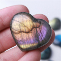 LTP natural crystal semi-precious moonstone Romantic Heart Shape Faux Labradorite Stone Specimens Collection Fish Tank Decoratin