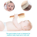 2pcs New Baby Hair Brush Comb Set Wooden Handle Brush Baby Hairbrush Newborn Hairbrush Infant Comb Soft Wool Hair Scalp Massage
