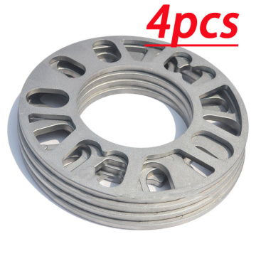 4pcs 5mm Alloy Aluminum Car Wheel Spacers Adaptor Shims Plate 4/5 Stud Universal