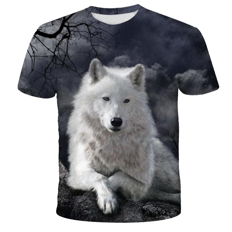 Lovers Wolf Printed T shirts Men 3d T-shirts Drop Ship Top Tee Short Sleeve Camiseta Round Neck Tshirt Fashion Casual Brand