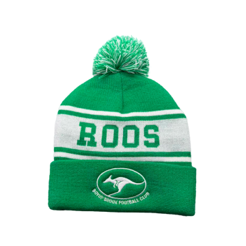 Australian Rules Football Pom Pom Beanie