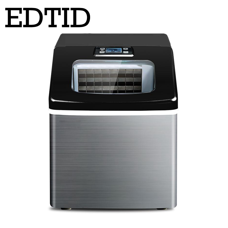 EDTID New high quality Small commercial ice machine household ice machine tea milk shop Automatic water inlet