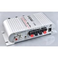 LP-808 mini HiFi Super Bass Car Amplifier for Mobile phone MP3 PC 20W X2 RMS home amplifier 12V