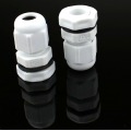 10pcs High Quality IP68 PG7 3-6.5MM Waterproof Nylon Cable Gland No Waterproof Gasket Plastic Cable Gland WHITE