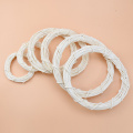 10/15/20cm White Rattan Ring Artificial flowers Garland Dried flower frame For Christmas Home Decor DIY floral wedding Wreaths