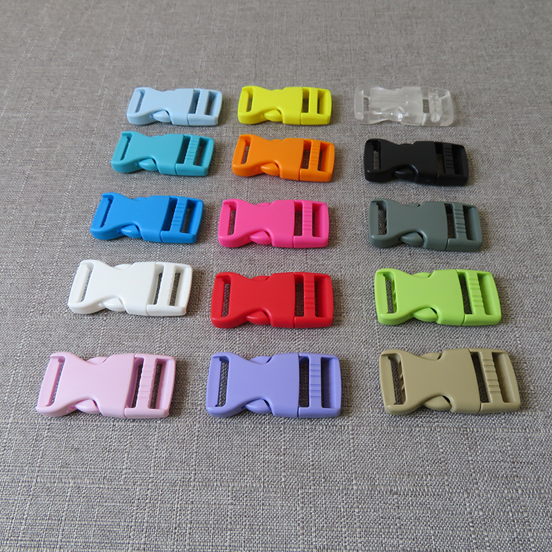 5pcs/lot 20mm colourful Plastic clasp release buckle strap belt buckle for bag pet dog collar necklace bracelet sewing accessory