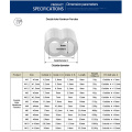 M1 to M12 Various Specifications Steel Wire Cable Rope Fixing Clip 8-Shape Double hole Aluminum Ferrules Clamps Crimping Loop