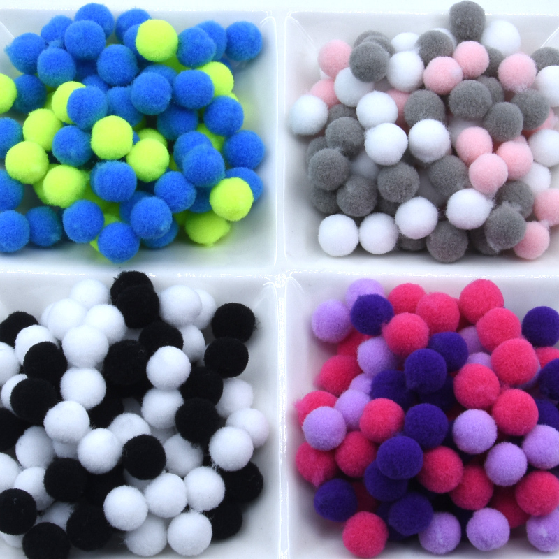 8 10 15 20 25 30mm Pompoms Wholesale Mixed Color Pom Poms Fur Ball Toys Education Crafts DIY Apparel Sewing Supplies Home Decor