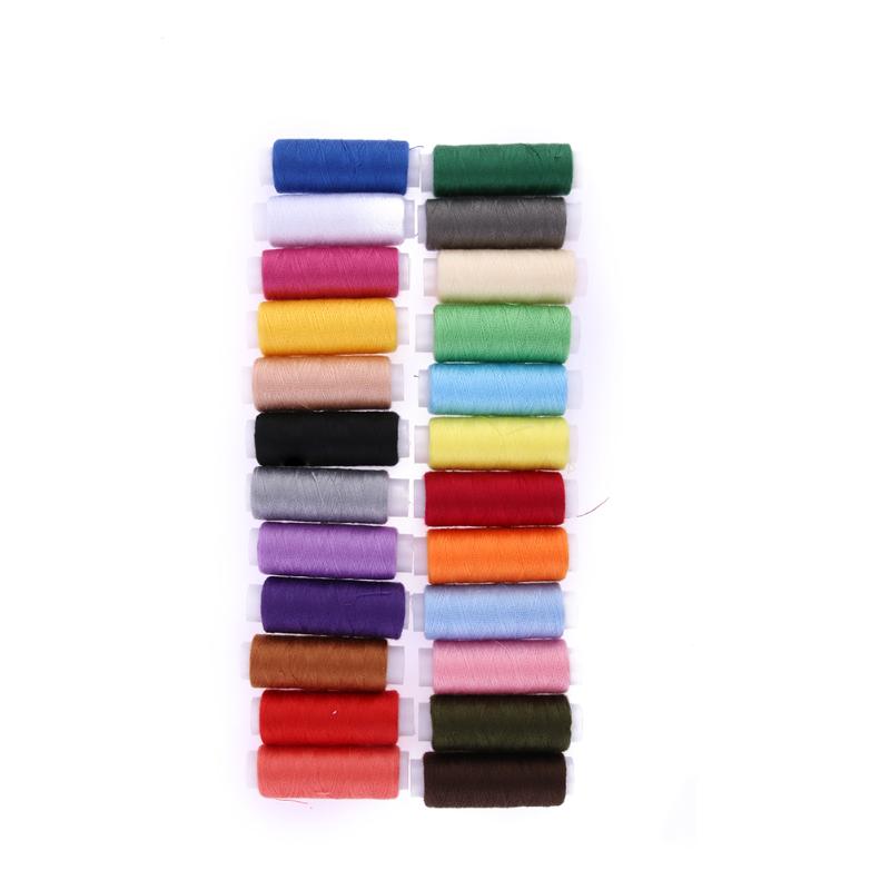 24 rolls/pack 200 Yards Polyester Sewing Threads Embroidery Sewing Threads Cone for Sewing Machine Craft Supplies Accessories