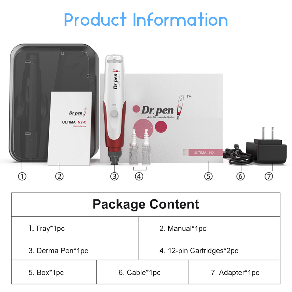 Bayonet Derma Rolling Pen Wireless Professional Derma Pen Electric Skin Care Kit Microneedle Therapy System High-quality Beauty
