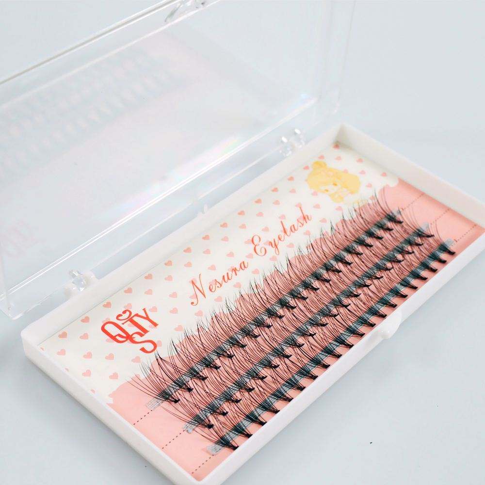 60pcs Grafting False Eyelashes Extension Eyelash Cluster Eye Lashes for Professional Make Up Accessories 10 Eyelashes