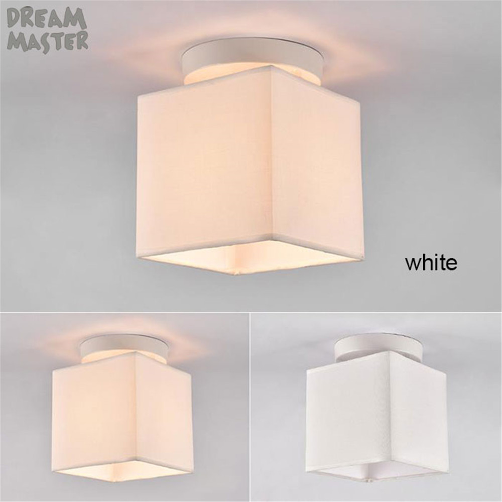 85-265V E27 Chandelier Lights Textile LED Chandeliers Industrial Minimalist Fabric Shades ceiling lustre Chandelier Lamp Fixture