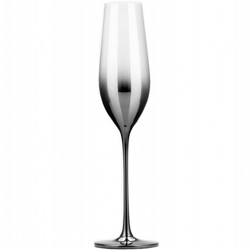 High quality Electroplate red wine glass cup gray goblet glass cups Crystal champagne glasses hotel party drinkware Wedding Gift