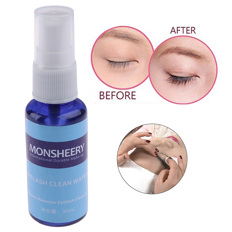 30ml/bottle Eyelash Cleaner Primer Grafting For False Eyelash Extension Lashes Before Cleaning Spray Planting Eyelash Cleanser