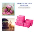 6 Pcs/Set Korean Style Travel Home Luggage Storage Bag Clothes Storage Organizer Portable Pouch Case 6 Colors Drop Shipping
