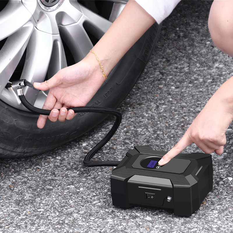 120W Car Air Compressor small and portable electric air pump 12V tire inflator for Car Motorcycle Bicycles LED Light Tire Pump