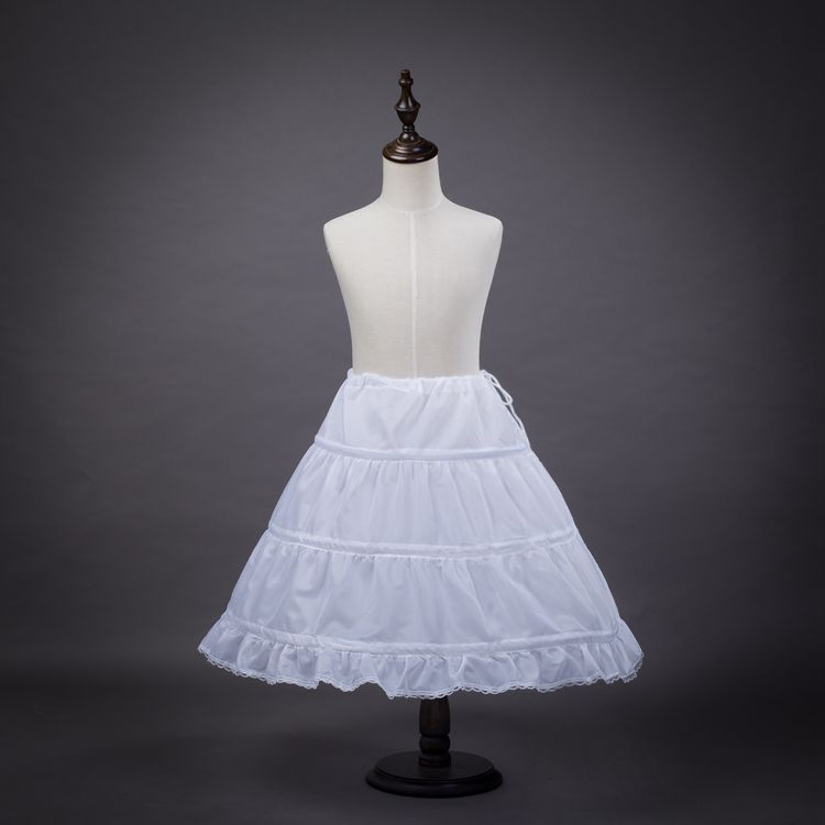 Children Show Petticoat 3 Hoops Petticoat Short Tulle Skirts Child Underskirt For Dress In Stock