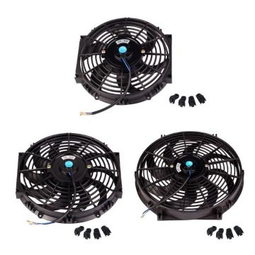 10/12/14inch Universal Car Radiator Fan Slim Push Pull Electric Engine Cooling Fan 12V Car Products