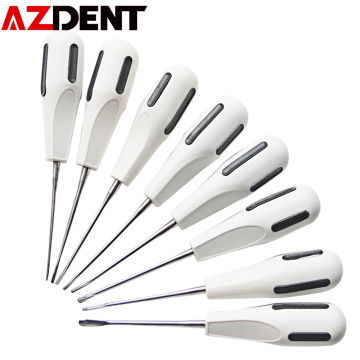 8pcs/set stainless Steel Dental Luxating Lift Elevator Curved Root Elevator Dentistry Dental Surgical Dental screwdriver