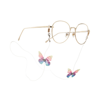 Fashion Snake Chain Eyeglasses Cord Lanyard Holder Rhinestone Butterfly Sunglasses Rope Cords Vintage Glasses Holder Lanyards