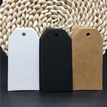 100Pcs/Multi Style Kraft Blank Paper Labels For Clothes Labels Food Luggage Bag Gift Box Paperboard Tags Hang Tags Labels
