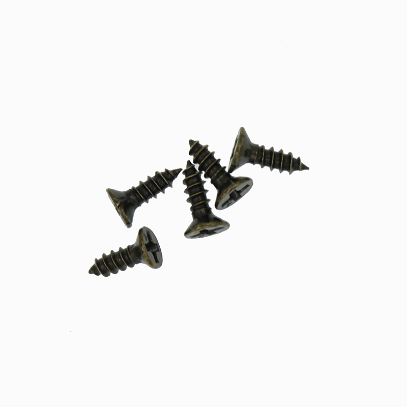 500PCS Phillips Self-Tapping Screws M2*6/8/10/12mm Bronze/Gold Oval Head Screw For Antique Hinges Decoration Wood Hardware Tool