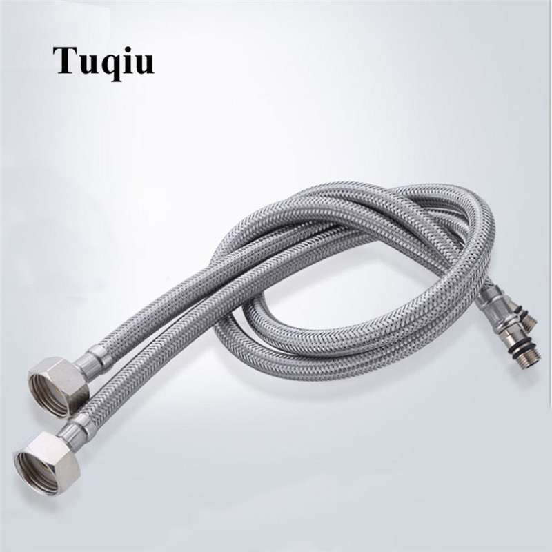 Faucet Hose 50-60 CM Flexible Plumbing Hose Faucets 1/2 ",3/8" Line Tubing Stainless Steel Bathroom Water Supply Line Hose