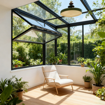 Upward Opening folding window Modern Sunrooms