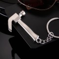 Creative Metal Claw Hammer Keyring Men Ornament Pendant Fashion Metal Hammer Keychain free shipping EDC