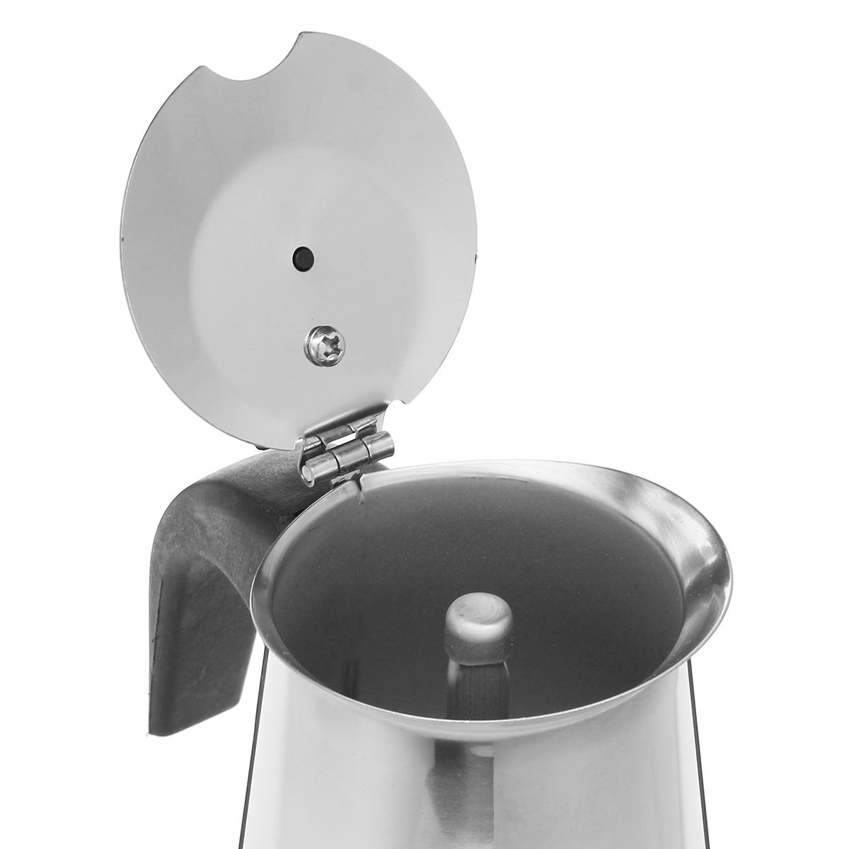 6 Cups Coffee Maker Pot Stainless Steel Mocha Espresso Latte Stovetop Filter Moka Coffee Maker Coffee Pot for Kitchen 300ML