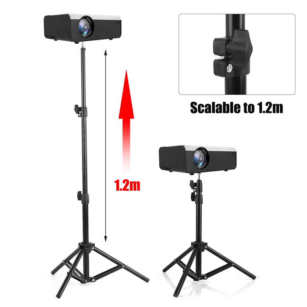 Universal Aluminum Alloy Home LCD Projector Tripod Mount Bracket Holder Stand 6mm interface Projection Accessory for CP600